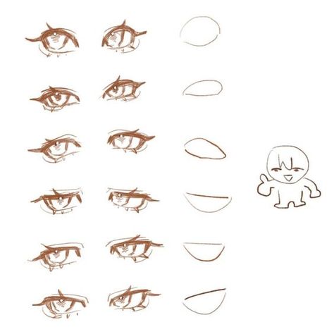 Drawing Anime People, Tips On Drawing Eyes, Anime Eyes Illustration, Eye References Drawing, Art Tutorials Eyes, Art Eyes Anime, Drawing Eye Reference, Art Eyes Tutorial, How To Draw Manga Eyes