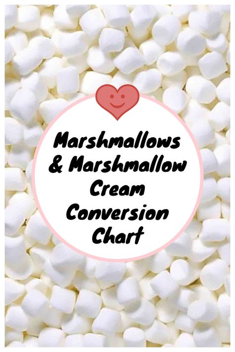 Marshmallows & Marshmallow Cream Conversions with mini marshmallows, large marshmallows and marshmallow fluff cream measurements when baking. How To Soften Marshmallows, Marshmallow Fluff Recipes, Marshmallow Desserts, Party Stations, Baking Secrets, Fluff Recipe, Baking 101, Marshmallow Cream, Marshmallow Treats