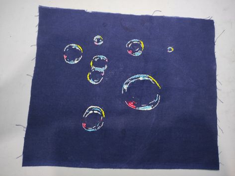 Embroidery Bubbles, Embroider Pants, Embroidered Bubbles, Bubbles Embroidery, Bubble Embroidery, Tattoo Embroidery, Making Pillows, Thread Craft, Embroidery Simple