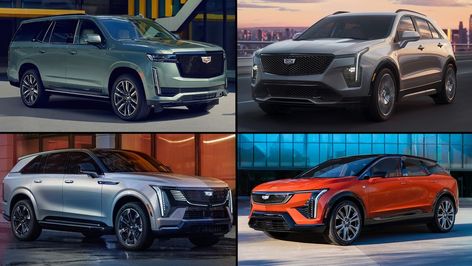 Cadillac is making major changes to its SUV lineup, including two new electric nameplates and a big touchscreen in a small luxury crossover. Cadillac Xt5 Luxury, Cadillac Suv, Cadillac Escalade 2024, 2025 Cadillac Escalade Iq, Cadillac Lyriq 2024, Blacked Out Cadillac Escalade, Luxury Crossovers, Automotive News, Automotive Industry