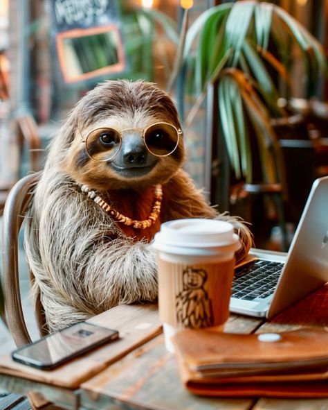 A couple of last emails before heading into the weekend. Make the most of it! 🥳 🦥🥰 #weekendvibes #work #relaxation #enjoyment #sloth Glitter Wall Art, Glitter Wall, Cool Images, Drinking Coffee, Weekend Vibes, Cute Pets, Coffee Art, The Desk, Funny Art