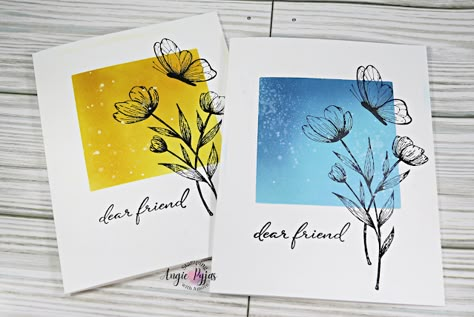 Stampingwithamore: Easy Thank You Card For Friend-Surprise a Friend w... Simple Thank You Cards Diy, Appreciation Cards Friends, Thanks Cards, Thank You Card Homemade, Easy Su Thank You Cards, Thank U Card Ideas Simple, Su Glad We're Friends Cards, Easy Thank You Cards, Thank You Cards Handmade