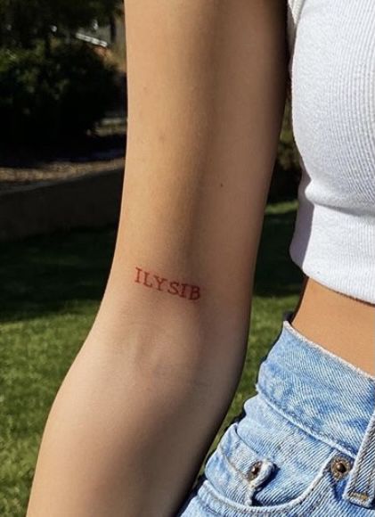 I Love You Say It Back Tattoo, Ilysm Tattoo, Ilysb Tattoo, I Love You Say It Back, I Love You Tattoo, Yourself Tattoo, Tattoo Dream, Box Tattoo, Dear Future Me