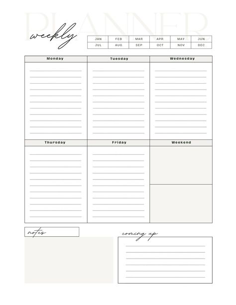 Minimalist Weekly Planner Printable Weekly Agenda Template - Etsy Canada in 2024 | Weekly planner, Weekly planner printable, Printable planner Weekly Agenda Template, Free Printable Weekly Planner Template, Cute Weekly Planner, Free Weekly Planner Templates, Best Weekly Planner, Planner Weekly Layout, Minimalist Weekly Planner, Daily Planner Notepad, Weekly Planner Free Printable