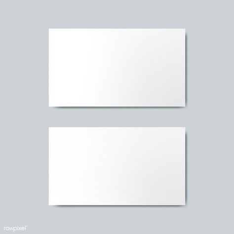 Blank business card design mockup vector | premium image by rawpixel.com Free Vector Business Cards, Business Card Mockup, Blank Business Cards, Professional Business Card Design, Visiting Card Design, Card Templates Free, Free Business Cards, Free Business Card Mockup, Card Mockup