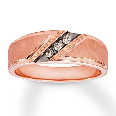 Red And Rose Gold Wedding, Rose Gold Mens Wedding Band, Wedding Band For Him, Gold Tungsten Wedding Bands, Wedding Band Ideas, Rose Gold Mens Ring, Brown Diamonds, Perfect Wedding Shoes, Wedding Bands For Him