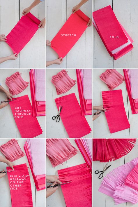 Use Heavy Italian Crepe Paper Like Fabric - Improvised Life Diy Projektit, Grad Parties, Crepe Paper, Party Party, Grad Party, Party Inspiration, Red Riding Hood, Diy Party, 1st Bday