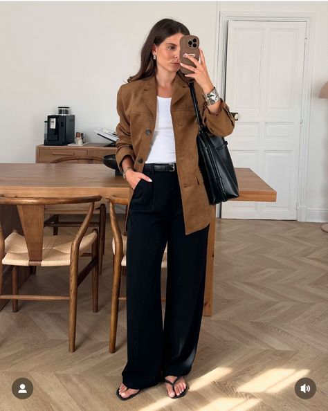 Camel Blazer Outfit, Suede Jacket Outfit, Pre Fall Outfits, Jacket Outfit Ideas, Camel Blazer, White Flowy Dress, Styling Clothes, Fall Outfits Ideas, White Maxi Skirts