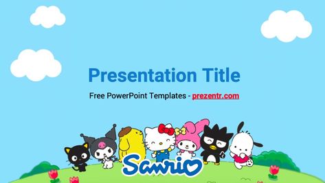 Social Media Powerpoint Template, Sanrio Presentation Template, Sanrio Powerpoint, Sanrio Powerpoint Template, Sanrio Google Slides, Sanrio Presentation, Slides Templates Aesthetic, Backgrounds Coquette, Google Slides Templates For Teachers