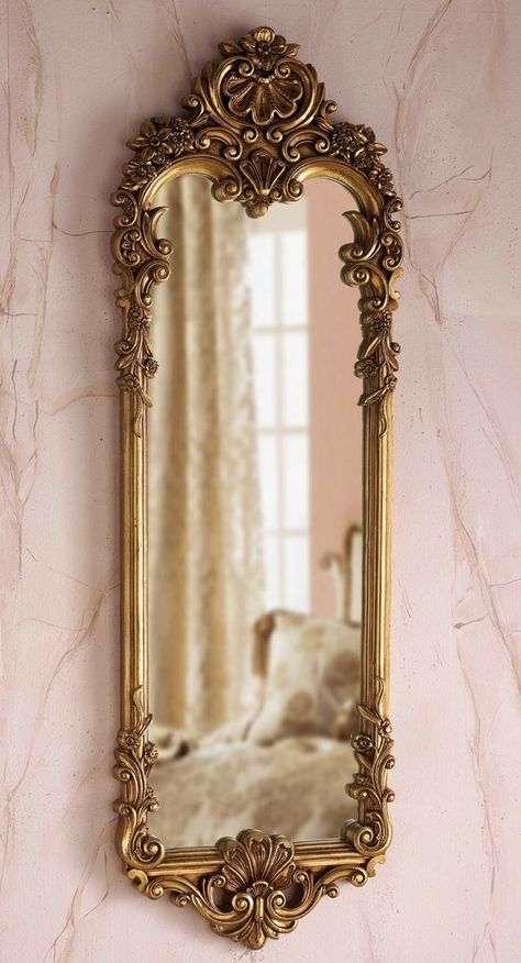 Audrey Hepburn Bedroom Aesthetic, Gold Vintage Mirror, Opulent Aesthetic, Gold Mirrors, Pandora Gold, Vintage Room Decor, Casa Vintage, Apartment Decor Inspiration, Vintage Room