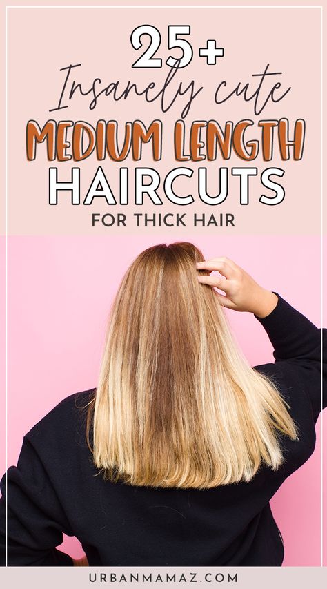 Medium Length Haircut Ideas Haircut Ideas For Medium Length, Medium Length Thick Hair, Very Long Bob, Cute Medium Length Haircuts, Medium Length Haircuts, Haircuts For Thick Hair, Thick Hair Cuts, Thick Wavy Hair, Layered Haircuts For Medium Hair