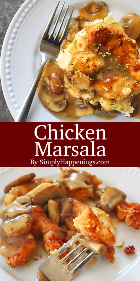 Potato Snacks Easy, Stuffed Chicken Marsala, Mushroom Marsala Sauce, Sherry Sauce, Mushroom Marsala, Mushroom Wine Sauce, Chicken Marsala Recipe, Marsala Sauce, Marsala Recipe