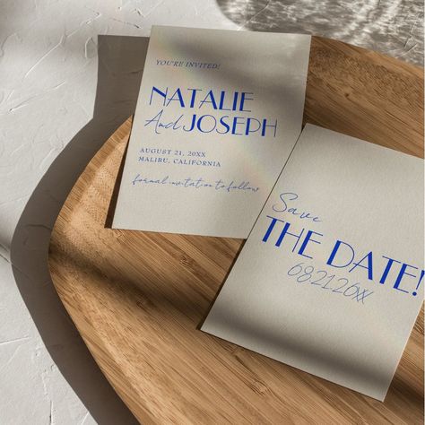 Cute Wedding blank Bold Save The Date, Simple Wedding Save The Date, Wedding Invite Minimalist, Simple Save The Date Cards, Save The Date Embossed, Save The Date Typography, Save The Date No Photo, Timeless Save The Date, Retro Wedding Signage