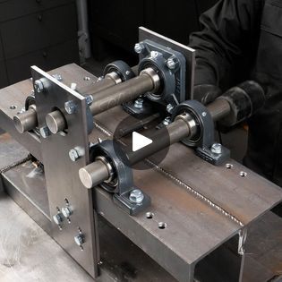 Build A Heavy Metal Bender | Build A Heavy Metal Bender | By DeMilkedFacebook Metal Bending Tools Ideas, Metal Bender, Build A Table, Iron Door Design, Metal Bending Tools, Tool Storage Diy, Metal Bending, Shop Equipment, Metal Working Tools