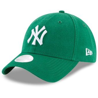 Women's New York Yankees New Era Green Core Classic Twill St. Patrick's Day 9TWENTY Adjustable Hat Green Yankees Hat, Ny Hats, Yankees Outfit, Look Hip Hop, Ny Cap, Ny Hat, Green Core, Swag Hats, New York Yankee Hat