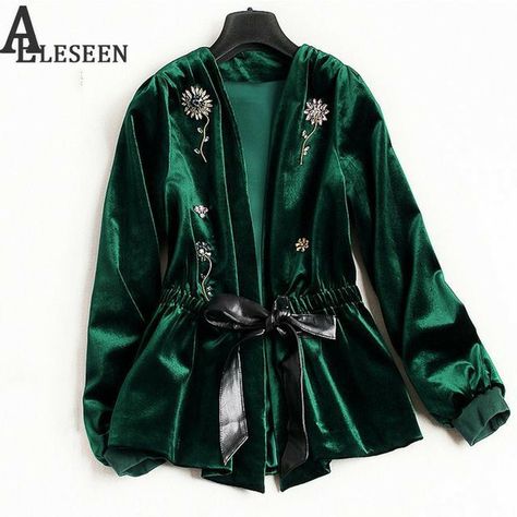 Luxury Cardigan, Uk Winter, Velvet Cardigan, Beaded Cardigan, Mode Abaya, Beaded Jacket, Cardigan Casual, Velvet Coat, Types Of Jackets