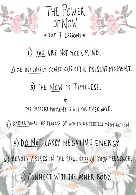 the power of now top 7 lessons.....reading it now,loving it now. Everyone should read it! The Power Of Now Quotes, Power Of Now Quotes, Eckart Tolle, Eckhart Tolle Quotes, The Power Of Now, Now Quotes, Book Club Meeting, Power Of Now, Om Namah Shivaya