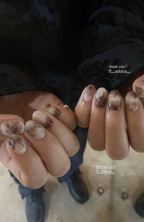 Atum Nails, Nails October, Confetti Nails, Korean Nails, Short Nails Art, Short Nail, Nails Fall, Green Life, How To Do Nails