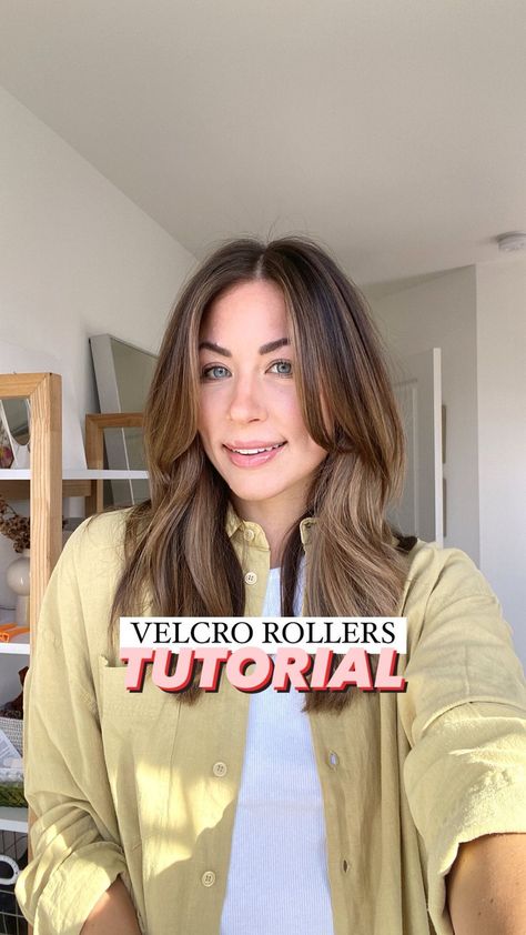 ALLIE • RALEIGH INFLUENCER | my secret for volume: VELCRO ROLLERS 🥳 sharing how i use these $15 velcro rollers for MAJOR volume! sound on 🔊 • shop these on my amazon... | Instagram Velcro Roller Curtain Bangs, How To Use Hair Rollers Velcro, How To Use Velcro Rollers, Velcro Rollers Medium Length Hair, Velcro Rollers Tutorial, Velcro Rollers Layered Hair, Using Velcro Rollers For Volume, How To Section Hair For Velcro Rollers, Velcro Rollers