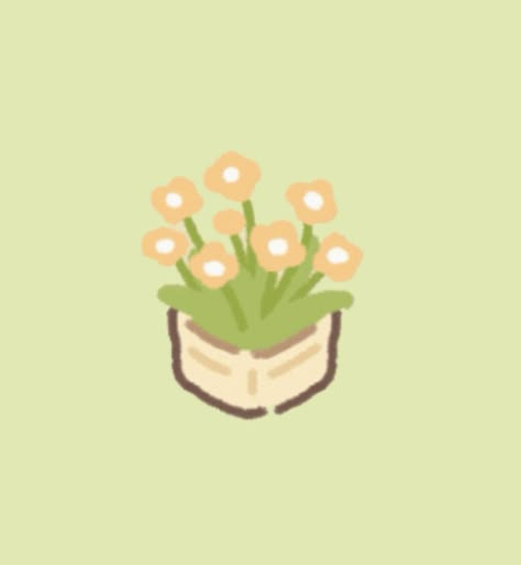 Sticker Ideas Aesthetic, Icons For Notion, Drawing Ideas Cute, Pink Wallpaper Quotes, Cute Pictures To Draw, Cute Flower Drawing, Plant Cartoon, Drawing Ideas Color, Plant Icon