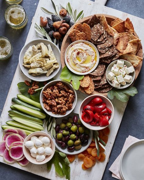 Fall Mezze Board - What's Gaby Cooking Mezze Board, Healthy Comfort Food Recipes, Chicken Parm Meatballs, Thanksgiving Foods, Whats Gaby Cooking, Grazing Board, Walnut Recipes, Roasted Walnuts, Healthy Comfort