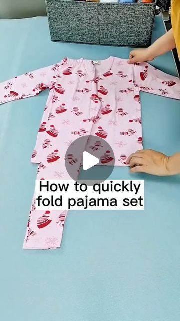 The Folding Hacks on Instagram: "Transform your space with smart storage solutions. Link in bio @thefoldinghacks 🧺🥰! 
How to fold pajamas??🤔#foldingclothes #LifeHack #fold #unitedstates #storage #losangeles" How To Fold Pyjamas, Fold Pajama Sets, Folding Pajama Sets, How To Fold Pajama Sets, Traveling Packing, Folding Hacks, How To Fold, Napkin Folding, Folding Clothes