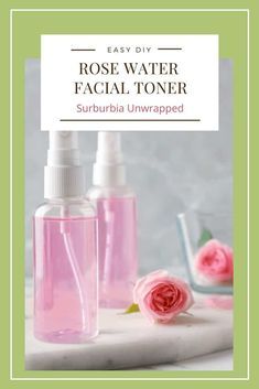 Making homemade rose water at home is a great way to use fresh rose petals. There are several ways to make it. Some techniques use witch hazel for a rose water facial toner and others use distilled water which is gentler and less astringent. Here are a few tips on how to make rose water and stop letting your rose petals go to waste! Rose Water Diy Recipes, Diy Rose Water Toner, Diy Toner Face, Uses For Rose Water, Rose Petal Uses, Making Rose Water, Rose Water Face Mist, Make Rose Water, Homemade Rose Water