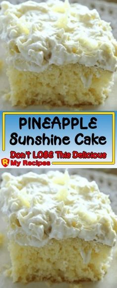 Sunshine Cake Recipe, Pineapple Sunshine Cake Recipe, Pineapple Sunshine Cake, Pineapple Dessert, Pineapple Dessert Recipes, Sunshine Cake, Pineapple Desserts, Pineapple Recipes, Pineapple Cake