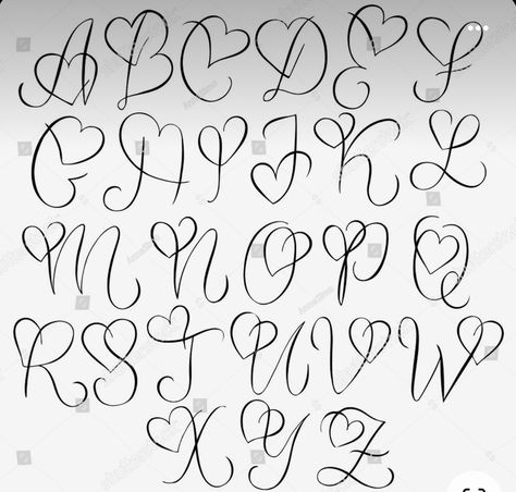 Lettering Styles Alphabet, Hand Lettering Worksheet, Unique Lettering, Muster Tattoos, Alfabet Letters, Typography Hand Drawn, Tattoo Lettering Fonts, Hand Lettering Art, Hand Lettering Alphabet