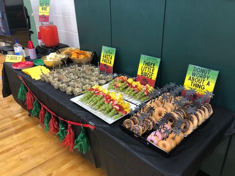 One love, party, first birthday, Jamaica party Jamaican Party Food Ideas, Reggae Party Food Ideas, Rasta Party Food Ideas, Reggae First Birthday, Jamaica Themed Party, Jamaica Party Decorations, Juneteenth Party Decor Ideas, Jamaican Party Ideas, Reggae Birthday Party Ideas