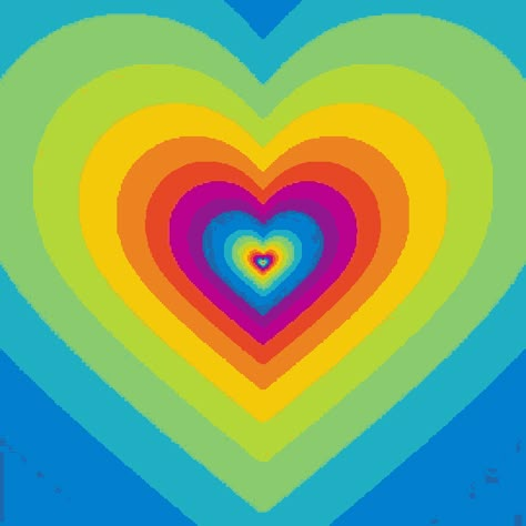 Rainbow Gif, Optical Illusion Gif, Illusion Gif, Rainbow Explosion, Animated Heart, Heart Overlay, Heart Gif, Optical Illusions Art, Rainbow Aesthetic