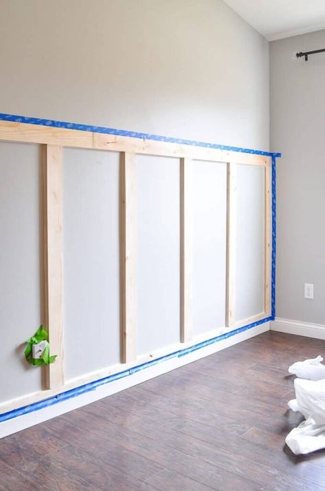 Diy Wainscoting, Board And Batten Wall, Home Diy Decor, Home Diy On A Budget, Board And Batten, Home Diy Projects, Wainscoting, Diy Home Improvement, 인테리어 디자인