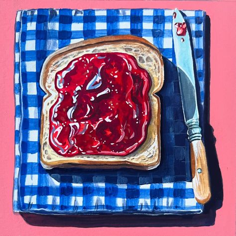 Who needs a snack? Daily Painting Just posted in my online store (KateBirchArt.com) Link in bio! Gouache on paper Paper size 6x6 inches with small white border $125 *** please note for international orders a customs tax may be required upon delivery *** #gouachepainting #stilllifepainting #artistsoninstagram #painteveryday #colorfulart #gouache #dailypainting #dailyart #utahartist #makearteveryday #gouacheartist #art #painting #illustration #illustrationartist #artofinstagram Gouache Food Painting, Scissor Painting, Clutter Painting, Food Painting Ideas, Gouache Art Inspiration, Snack Illustration, Campfire Drawing, Dessert Painting, Food Paintings