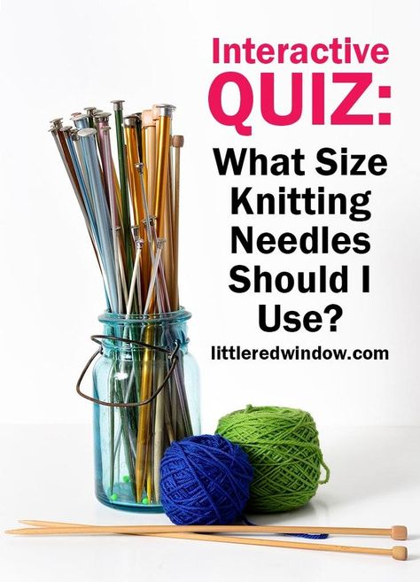 Trying to figure out which knitting needles to use for your next project? Take this interactive quiz and get a personalized recommendation! Knitting On Circular Needles Tutorials, Circle Needle Knitting, Knitting On Circular Needles, Knitting In Round Patterns, How To Knit On Circular Needles, Knitting With Circular Needles, How To Use Circular Knitting Needles, Circular Needles Knitting, How To Knit With Circular Needles