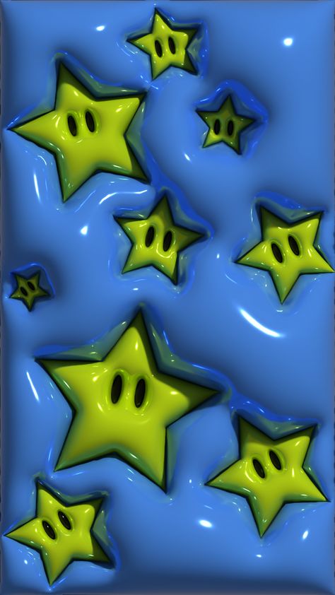 Super Mario Stars 3D iPhone Wallpapers Mario Wallpaper Aesthetic Y2k, 3d Mario Wallpaper, Super Paper Mario Wallpaper, Cute Mario Wallpaper, Cool Iphone Wallpaper Aesthetic, Super Mario Galaxy Aesthetic, Mario Lockscreen, Super Mario Wallpaper Iphone, Mario Wallpaper Iphone