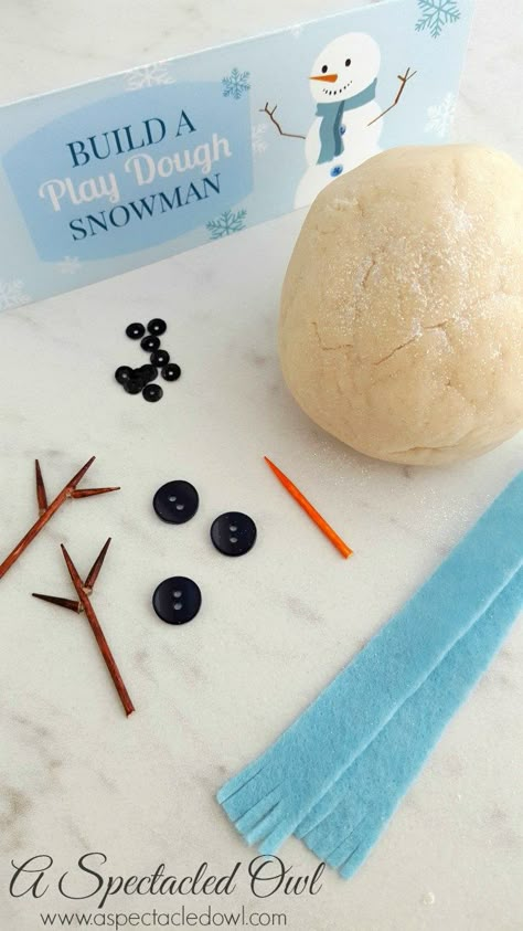 Build a Play Dough Snowman Kit Playdoh Snowman Kit, Diy Play Doh, Play Doh Kits, Play Dough Kits, Snowman Kit, Playdough Kits, Kid Friendly Crafts, Playdough Recipe, Homemade Playdough