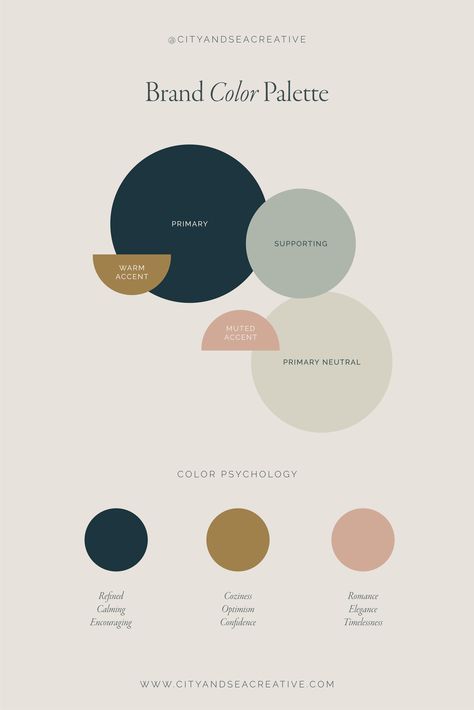 Lifestyle Color Palette, Color Pallets For Website, Color Palette For Photography, Color Palette Psychology, Digital Colour Palette, Color Schemes Branding, Brand Pallete Color, Color Schemes For Business, Branding Color Palette Examples