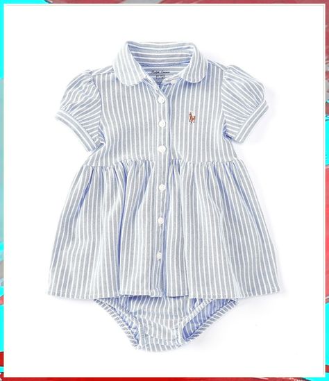 Looking for the cutest baby girls clothes ideas for every occasion? Check out our top 10 picks that will make your little one the best-dressed in the room! From casual to formal, we've got you covered with the latest trends in baby fashion. Shop now for the perfect outfit for your little princess! Classic Baby Clothes, Ralph Lauren Baby Girl, Shirtdress, Future Baby, Dillard's