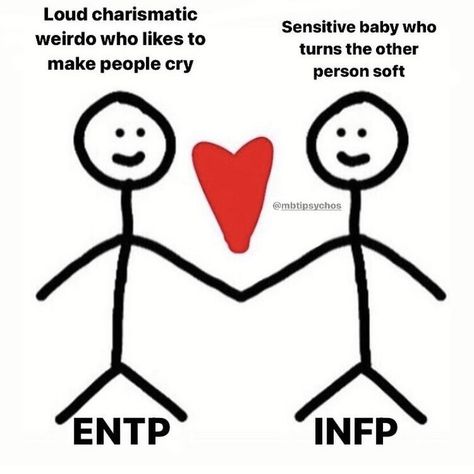 Entp X Infp, Infp X Entp, Infp Relationships, Infp Entp, Facebook Meme, Infp Personality, Us Core, Mbti Character, Relationship Dynamics