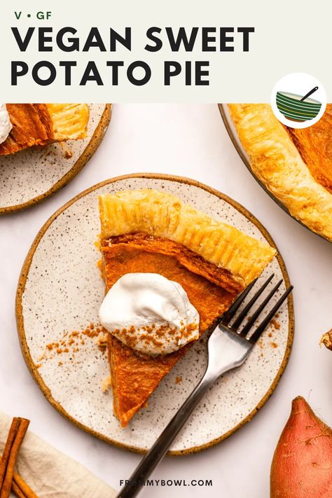 Sweet Potato Pie Filling, Vegan Sweet Potato Pie, Raw Sweet Potato, Oven Roasted Sweet Potatoes, Homemade Pie Crust Recipe, Sweet Potato Pies Recipes, Vegan Pie, Vegan Sweet Potato, Vegan Thanksgiving