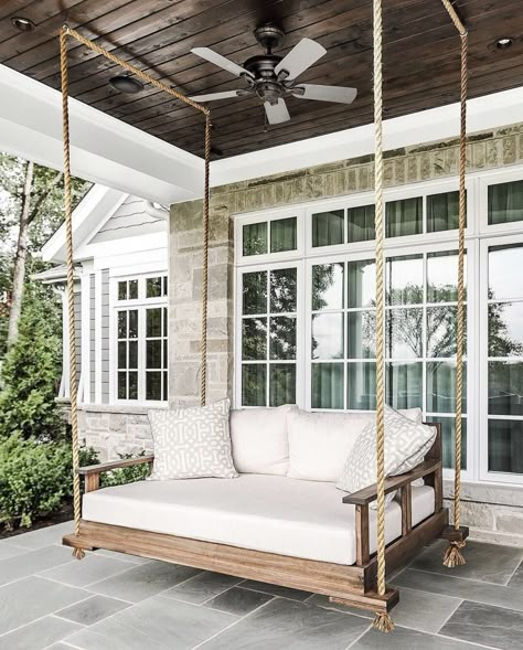 Farmhouse Porch Swings, Porch Bed, Diy Porch Swing, Front Porch Swing, Porch Swing Bed, Swing Bed, Garden Swing Seat, Porch Swings, Diy Porch