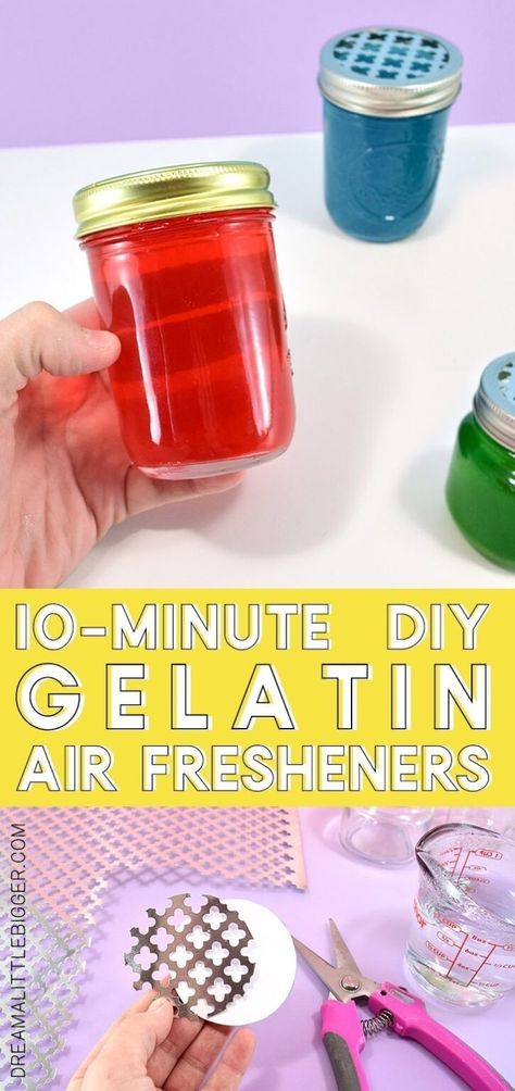 Gel Air Freshener, Air Freshener Recipes, Air Freshener Diy, Homemade Air Freshener, Diy Scent, Diy Air Freshener, Diy Candles Scented, Diy Essentials, Homemade Soap Recipes