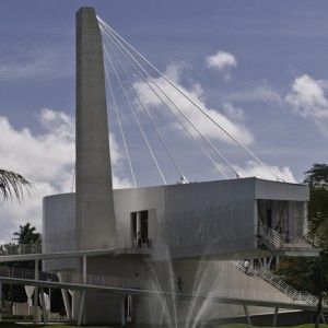 Musevi by Enrique Norten and TEN Arquitectos Suspended Architecture, Cantilever Architecture, Cable Structure, Cantilever Bridge, Cal Poly Pomona, Mexican Architecture, Urban Design Concept, Tensile Structures, Cal Poly