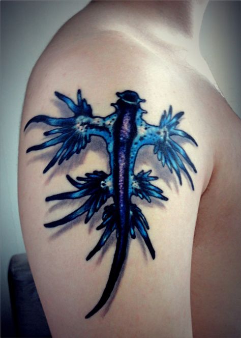 Nudibranch tattoo Nudibranch Tattoo, Hay Tattoo, Slug Tattoo, Scuba Tattoo, Glaucus Atlanticus, Sweet Tattoos, Sea Slugs, Weird Tattoos, Tattoo Needles