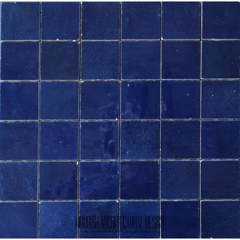 Navy Blue Moroccan Tile Moroccan Pool Tile, Moroccan Tiles Texture, Bathroom Tile Texture, Blue Zellige Tile, Square Tile Bathroom, Moroccan Pool, Moroccan Tile Bathroom, Blue Floor Tile, Blue Tile Floor