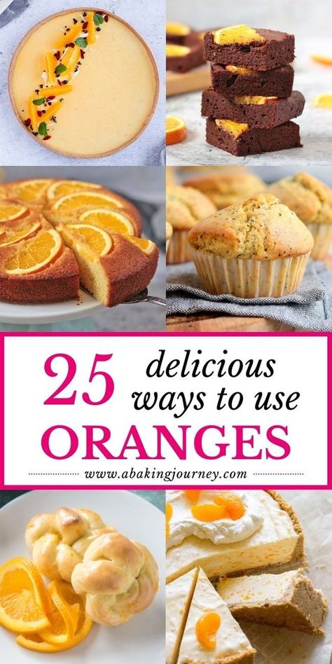 Orange Sweet Recipes, Things To Bake With Oranges, Cooking With Fresh Oranges, Recipe Using Oranges, Orange Sauce Dessert, Recipes With Orange Zest, Baking With Oranges Easy Recipes, Orange Muffins Recipes Healthy, Breakfast Ideas With Oranges