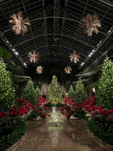 Places To Go For Christmas, Longwood Gardens Christmas, Longwood Garden, Longwood Gardens, Tis The Season To Be Jolly, Christmas Scenes, Christmas Mood, Winter Aesthetic, Winter Garden