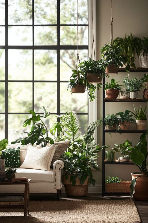 Plant Classroom, Industrial Plant, Indoor Plant Display, Window Plants, Plant Light, Plant Display, Stylish Interior, Big Windows, Plant Lighting