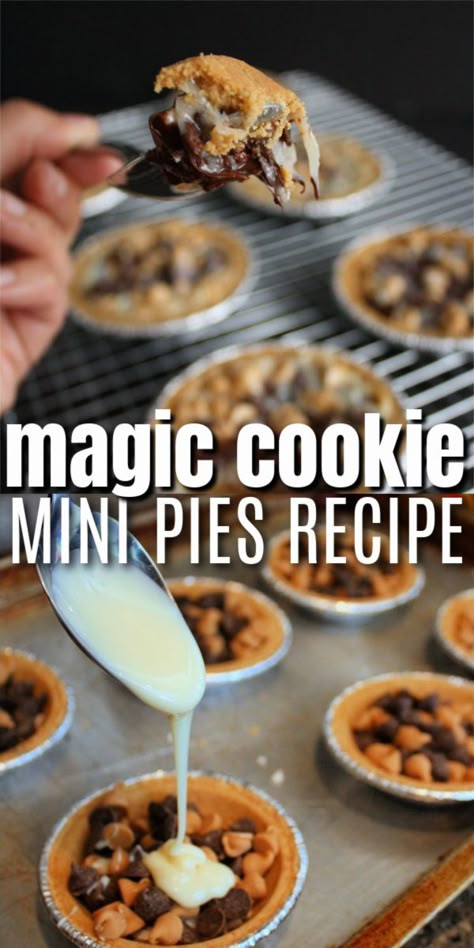 Simple Pie Filling, Graham Cracker Mini Cups, Recipes Using Mini Graham Cracker Crust, Magic Cookie Pie, Mini Pecan Pies Graham Cracker Crust, Mini Pies In Graham Cracker Crust, Recipes With Mini Pie Crust, Mini Pie With Graham Cracker Crust, Mini Pie Graham Cracker Crust