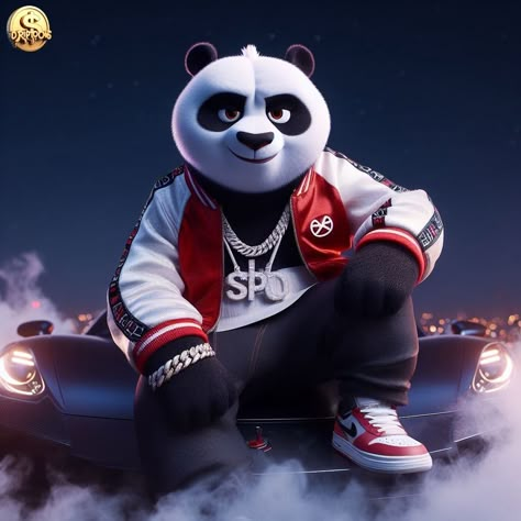 🐼𝗕𝗜𝗚 𝗣𝗔𝗡𝗗𝗔💸 #drip #lean #money #kungfupanda #cartoon #cartoo... | driptoons | TikTok Hery Potter, Kartu Pokemon, Big Panda, Disney Swag, Dope Cartoons, Panda Drawing, Realistic Cartoons, Cartoon Character Tattoos, Dragon Ball Painting